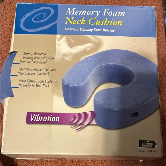 Memory Foam Neck Cushion, Vibrating Foam Massager - Picture 2 of 6